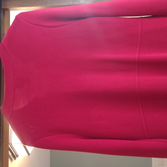 EILEEN FISHER RED BUTTON FRONT CARDICOAT AND TOP SIZE SMALL - Picture 7 of 12